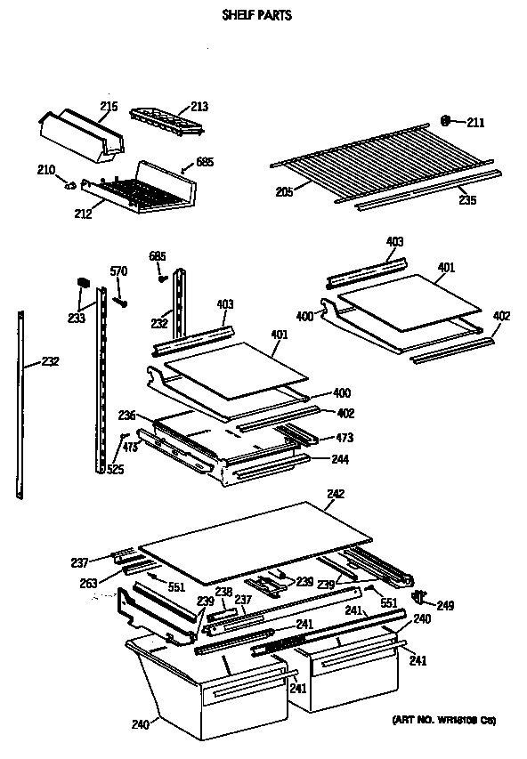 Shelf parts