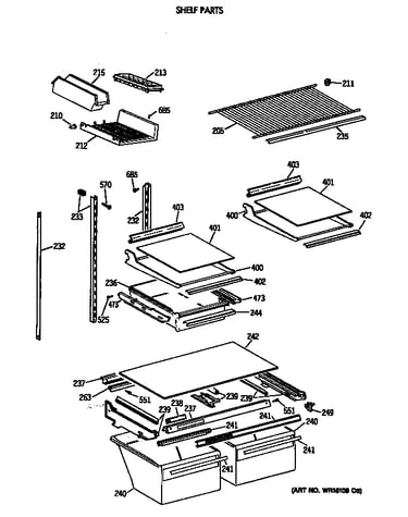 Shelf parts