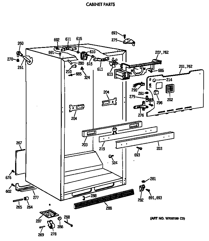 Cabinet parts