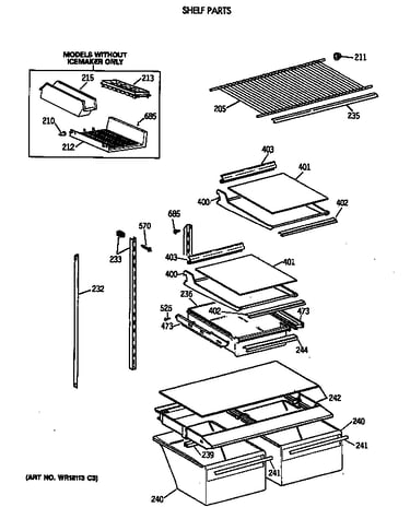 Shelf parts