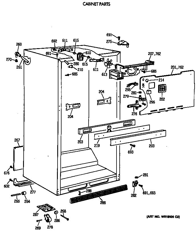 Cabinet parts