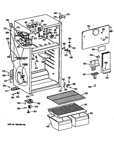 Cabinet and separators