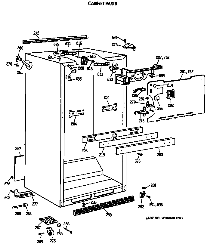 Cabinet parts