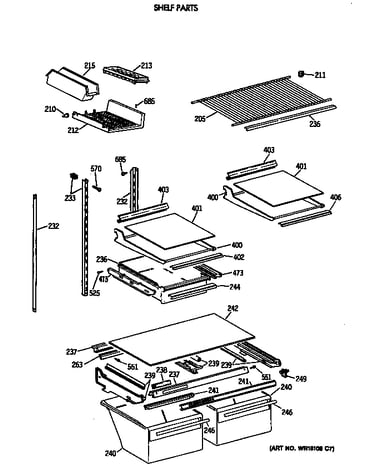 Shelf parts
