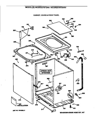 Cabinet, cover & front panel
