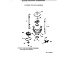 GE WCSR2070T3AA suspension, pump & drive components diagram