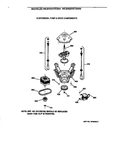 Suspension, pump & drive components
