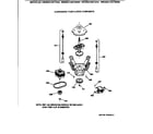 GE WKXR2100T3AA suspension, pump & drive componets diagram