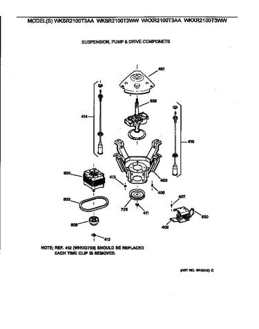 Suspension, pump & drive componets