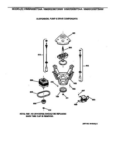 Suspension, pump & drive components