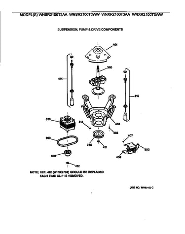Suspension, pump & drive components