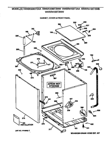 Cabinet, cover & front panel