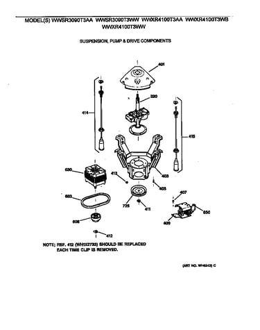 Suspension, pump & drive components