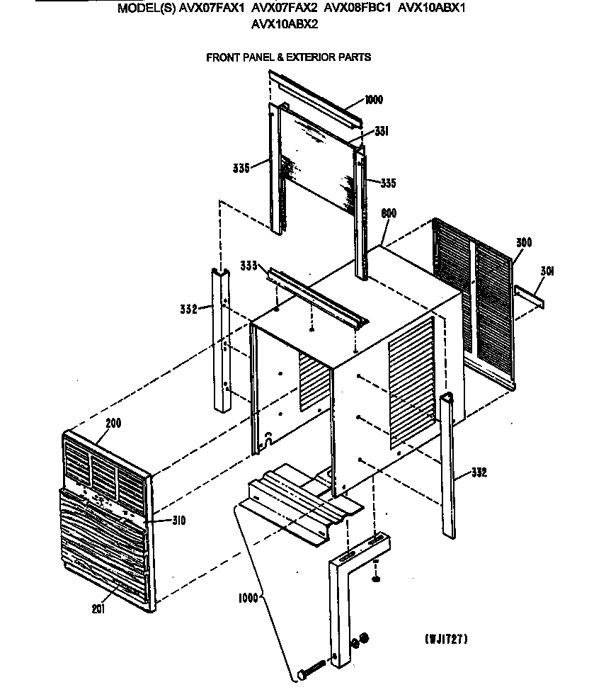 Front panel & exterior parts
