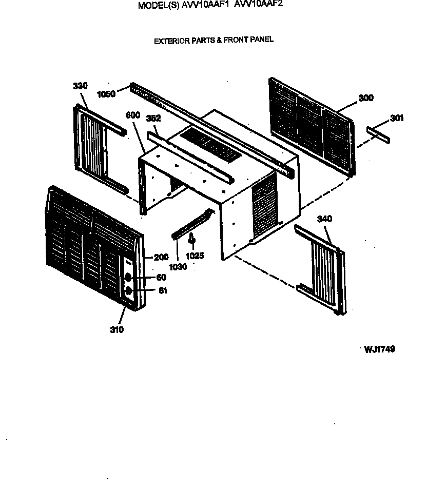 Exterior parts & front panel