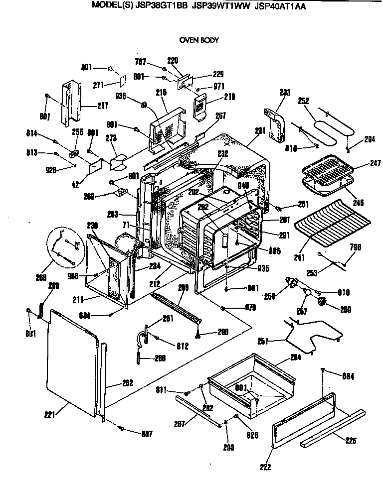 Oven body