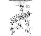 GE AZ31H09E2CV3 motor, compressor & system components diagram