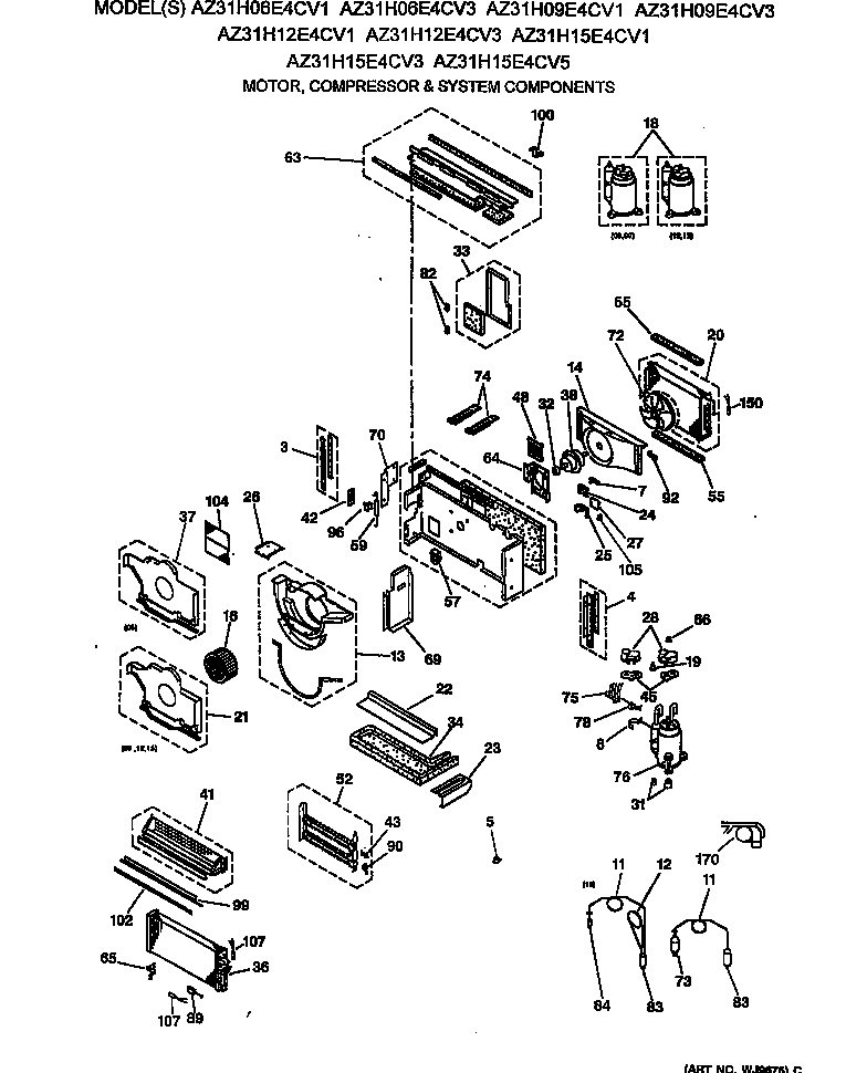 MOTOR, COMPRESSOR & SYSTEM COMPONENTS