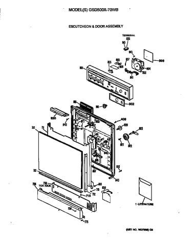 Escutcheon & door assembly