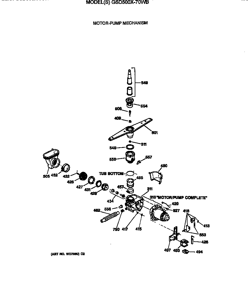 Motor-pump mechanism