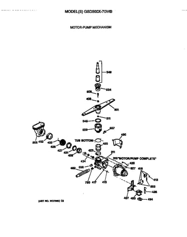 Motor-pump mechanism