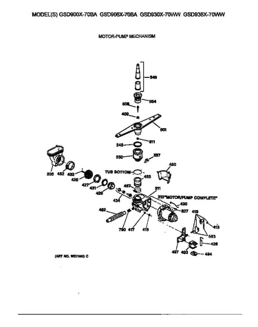 Motor-pump mechanism
