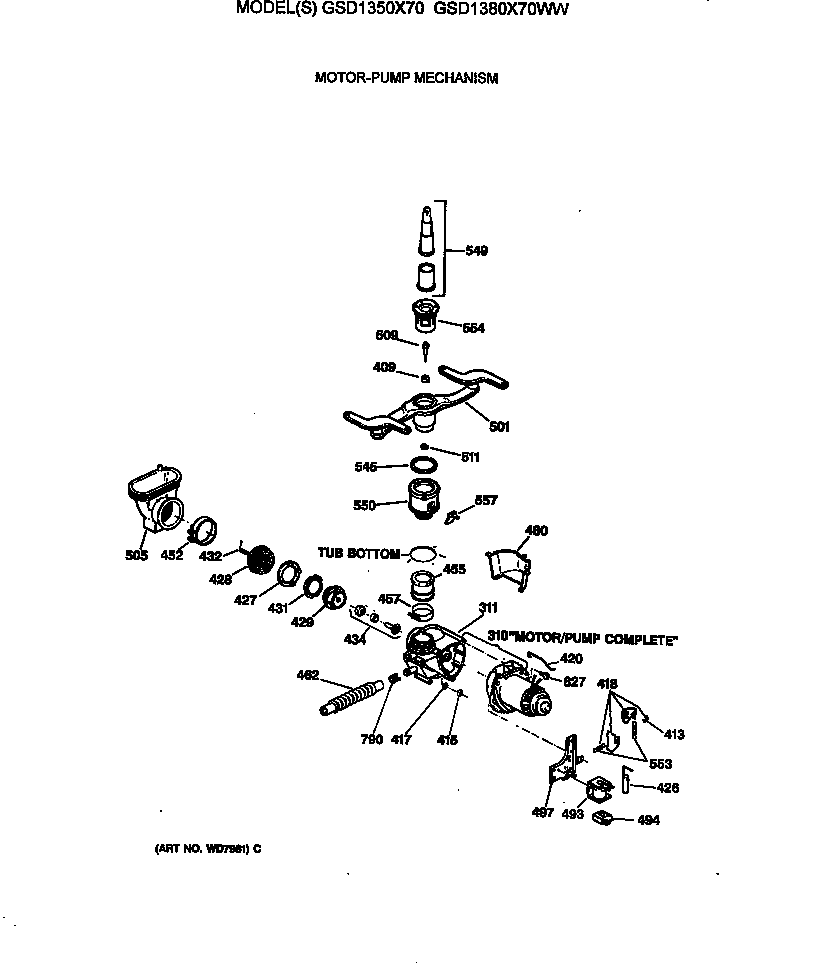 Motor-pump mechanism