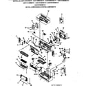 GE AZ51H09DBCV1 motor, compressor & system components diagram