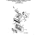 GE AZ51H09EBDV1 controls & grill assembly diagram