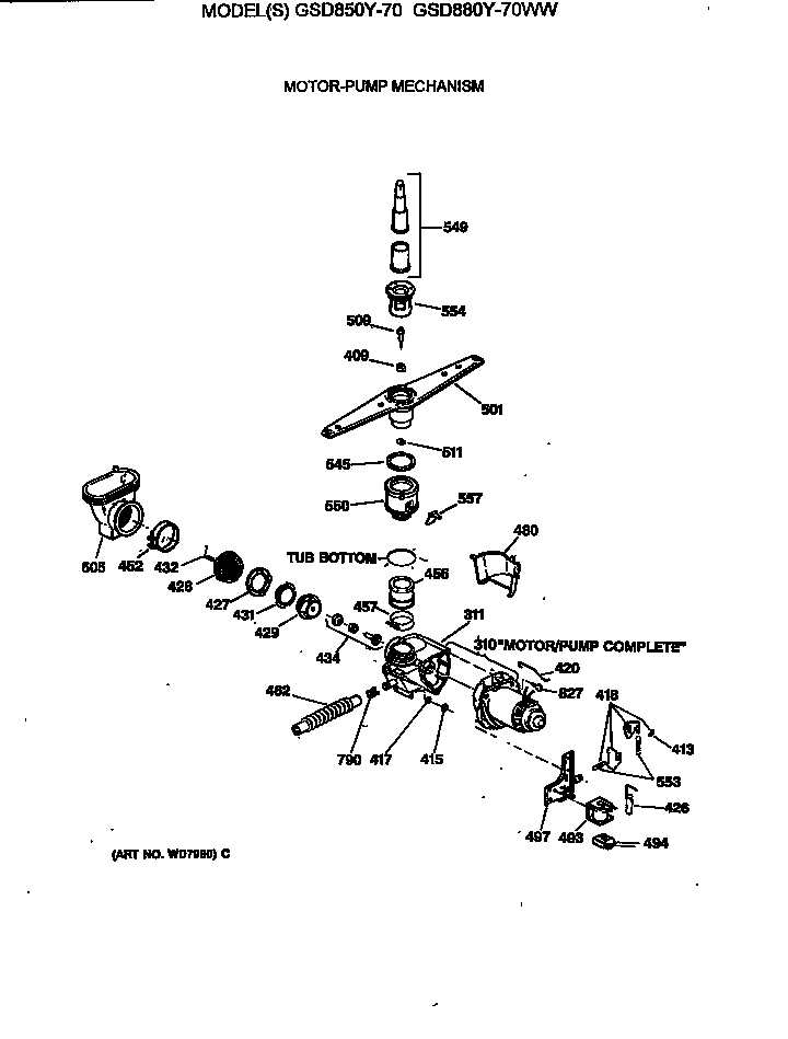 Motor-pump mechanism