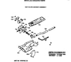 GE DZSQ495GT0WW gas valve & burner assembly diagram