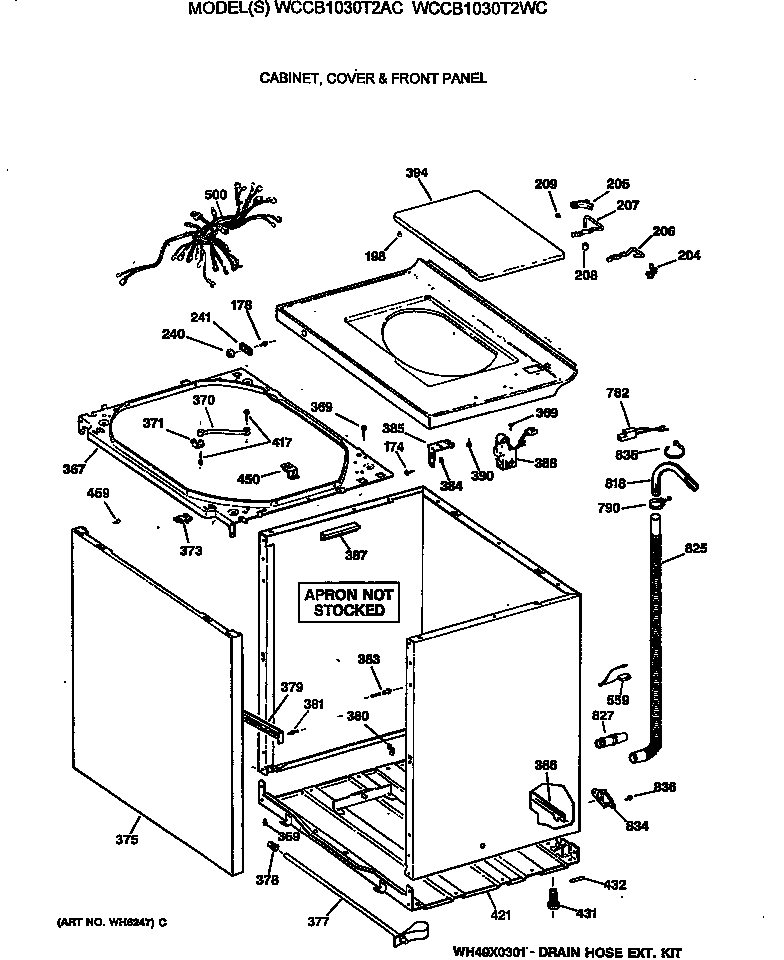 CABINET, COVER & FRONT PANEL
