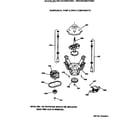 GE WCCB1030T2AC suspension, pump & drive components diagram