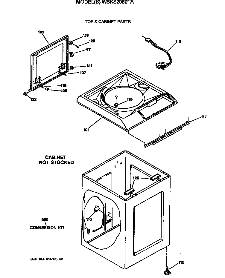 Top & cabinet parts