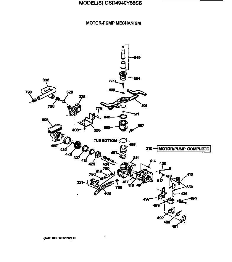 Motor-pump mechanism