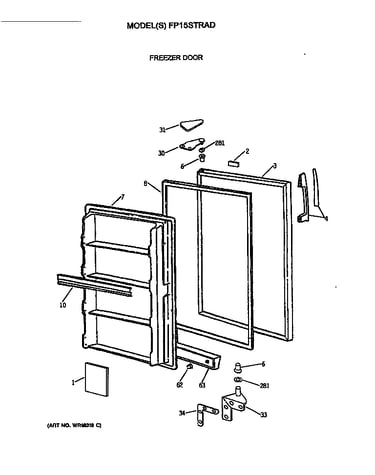 Freezer door