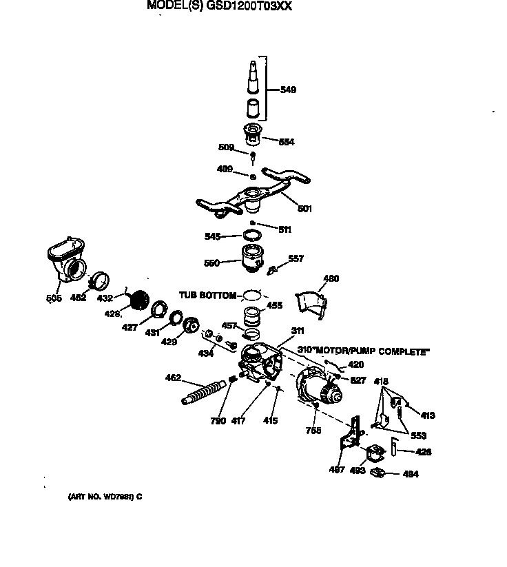 Motor/pump assembly