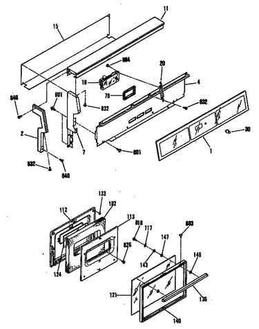 Control panel/door