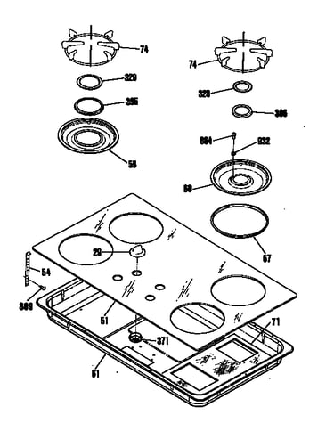 Cooktop assembly