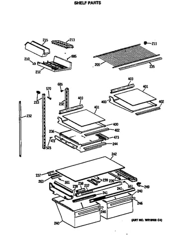 Shelf parts