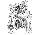 GE JKP44GT1BB chassis assembly diagram