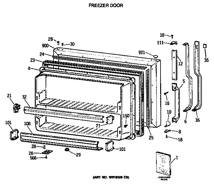 Freezer door