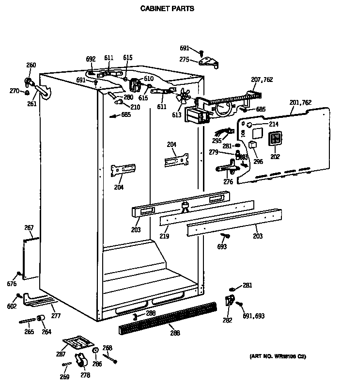 Cabinet parts