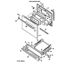 GE JGBC18EV3WW door & drawer parts diagram