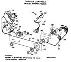 GE WWP1170CAW console controls diagram
