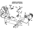 GE WWP1180CAW console controls diagram