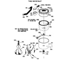 GE WWP1180CAW tubs, water inlet diagram