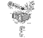 GE AQX08LAC1 evaporator/blower diagram
