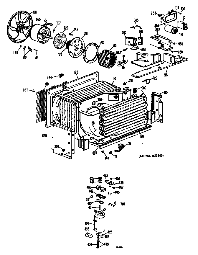 Evaporator/blower