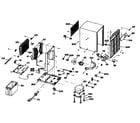 GE AHD21SCS1 chassis assembly diagram